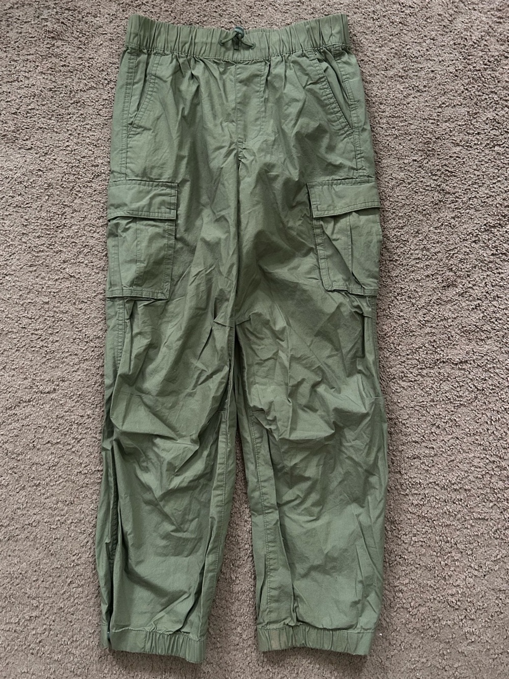 GAP Kids Cotton Olive Green Cargo Jogger Pants XL